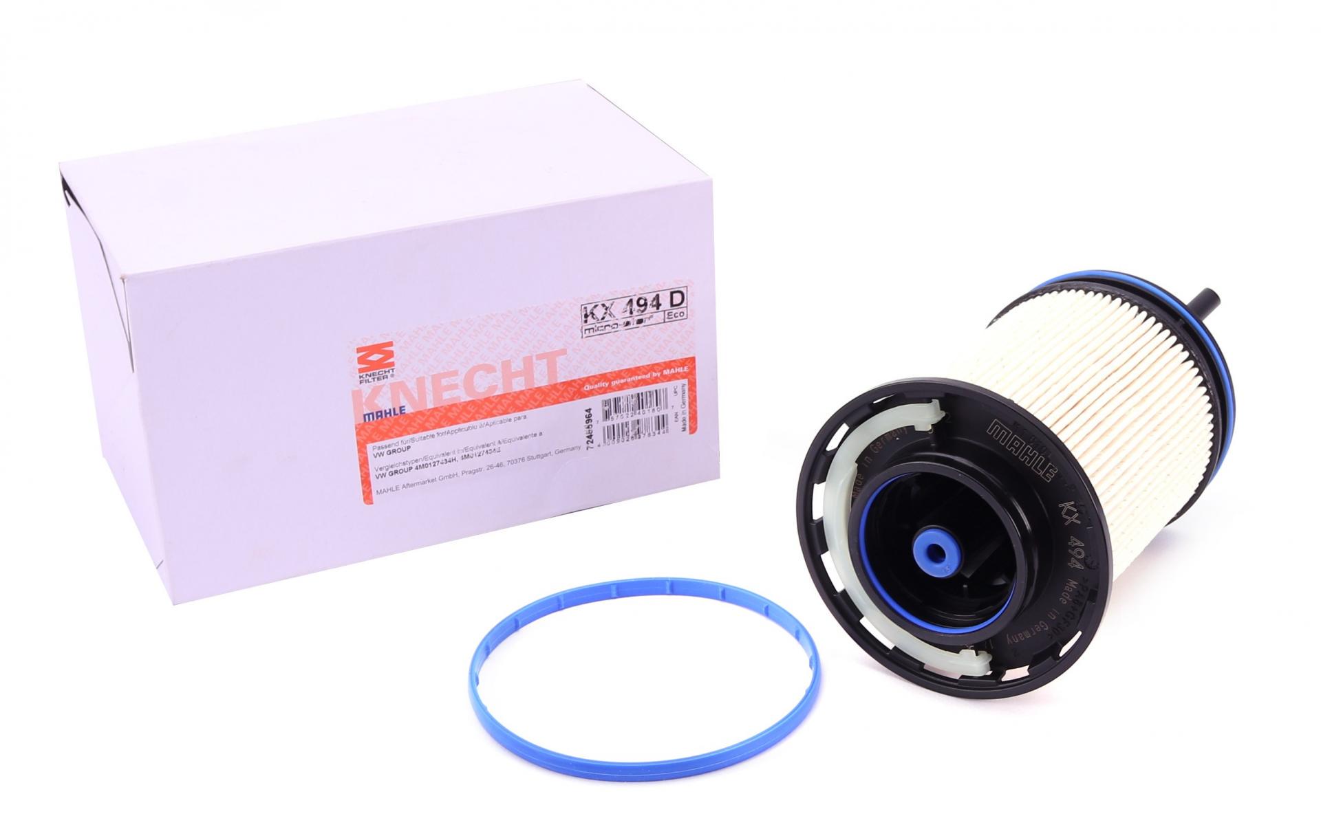 Фильтр топливный KNECHT для Audi A6 2,0 TDI 13-18/ Q7/Q8 3,0 TDI 15- (KX 494D)