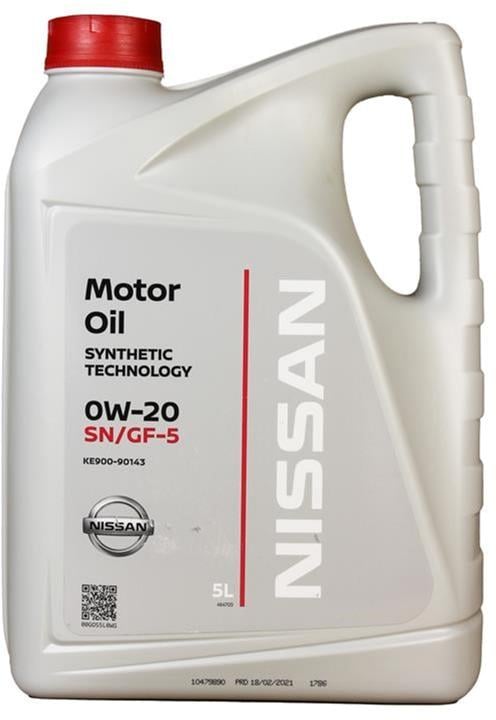 Масло моторное Nissan Motor Oil 0W-20 5 л (680)