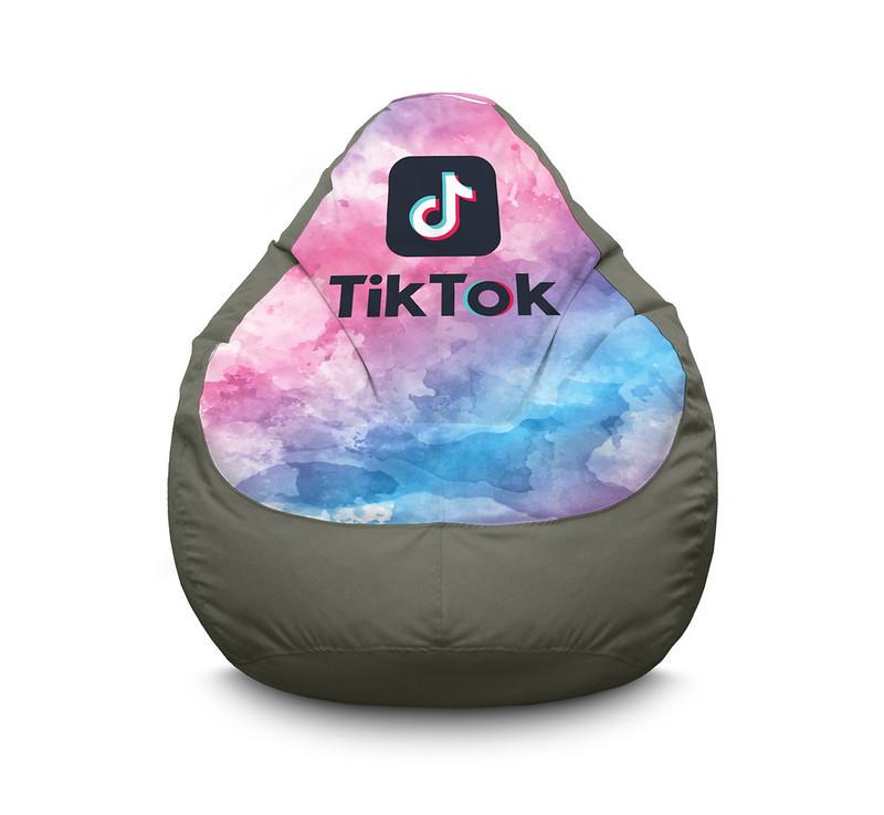 Кресло мешок iPuff Tik Tok Watercolor Gray Оксфорд XL 80x110 см Серый Кресло мешок iPuff Tik Tok Watercolor Gray Оксфорд XL 80x110 см Серый