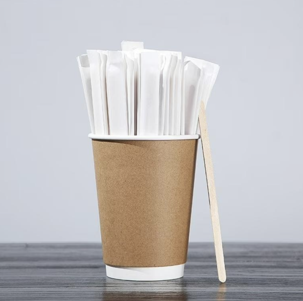 Розмішувачі для напоїв дерев'яні в індивідуальній упаковці в ПОФ-плівці 500 шт. 14 cм - фото 2 Розмішувачі для напоїв дерев'яні в індивідуальній упаковці в ПОФ-плівці 500 шт. 14 cм - фото 2