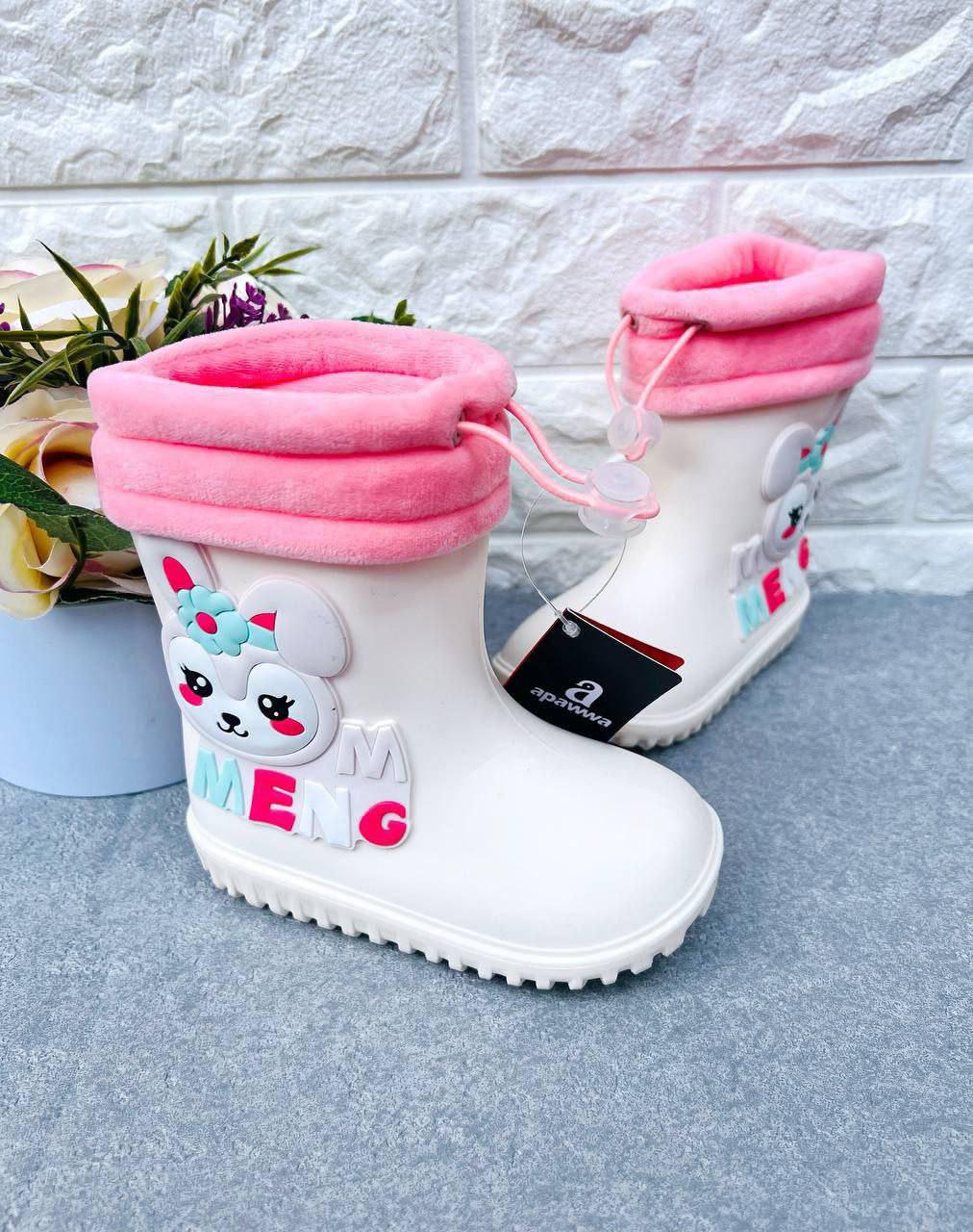 Сапоги для девочки Apawwa 1709g р. 28 19,2 см Бежево-молочный (1709g-4)