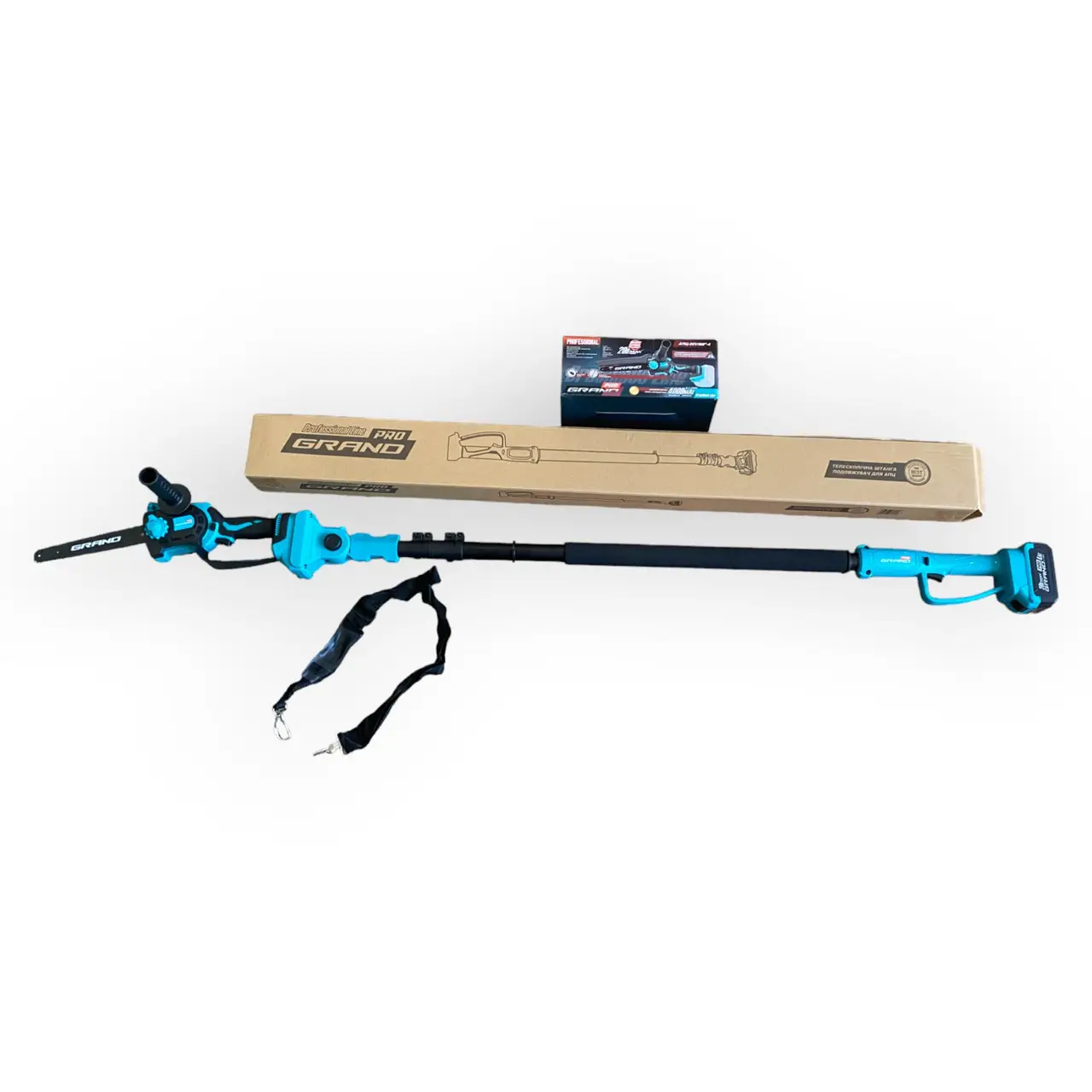 Пила цепная аккумуляторная Grand АПЦ-20V/M8"-4 с телескопической штангой-удлинителем - фото 8 Пила цепная аккумуляторная Grand АПЦ-20V/M8"-4 с телескопической штангой-удлинителем - фото 8