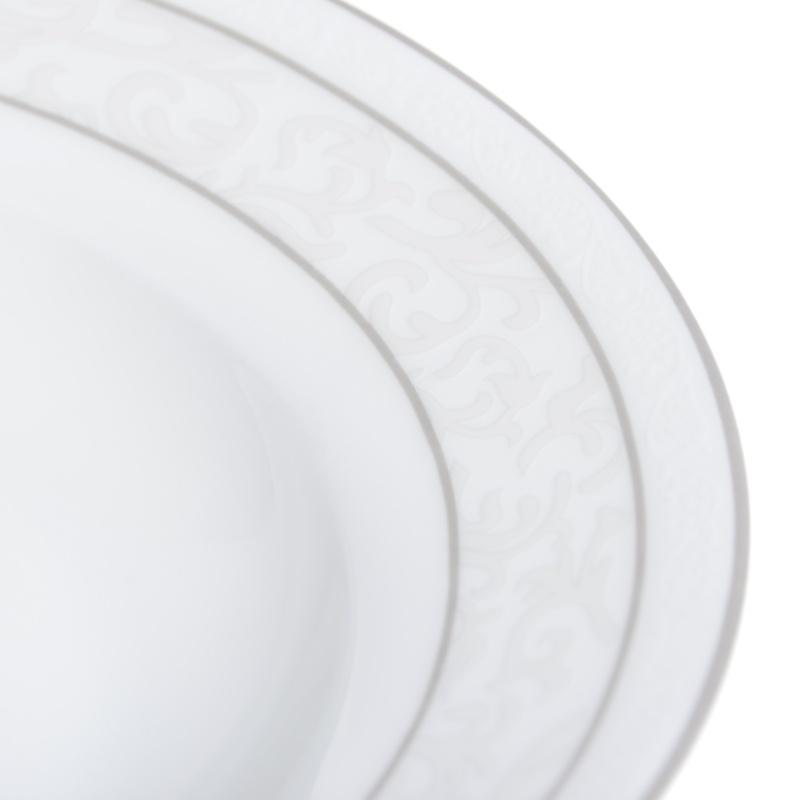Тарелка суповая круглая Lora NP107 костяной фарфор Белый (73-059) - фото 2 Тарелка суповая круглая Lora NP107 костяной фарфор Белый (73-059) - фото 2