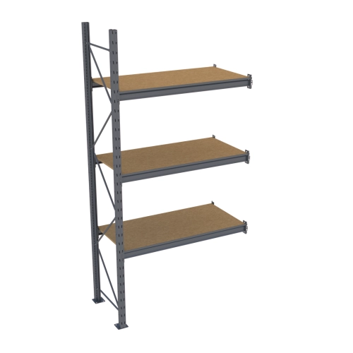 Стеллаж Modern-Expo Mini Rack с полками ДСП приставная секция 3 уровня 2584х1240х615 мм (3-3-72)