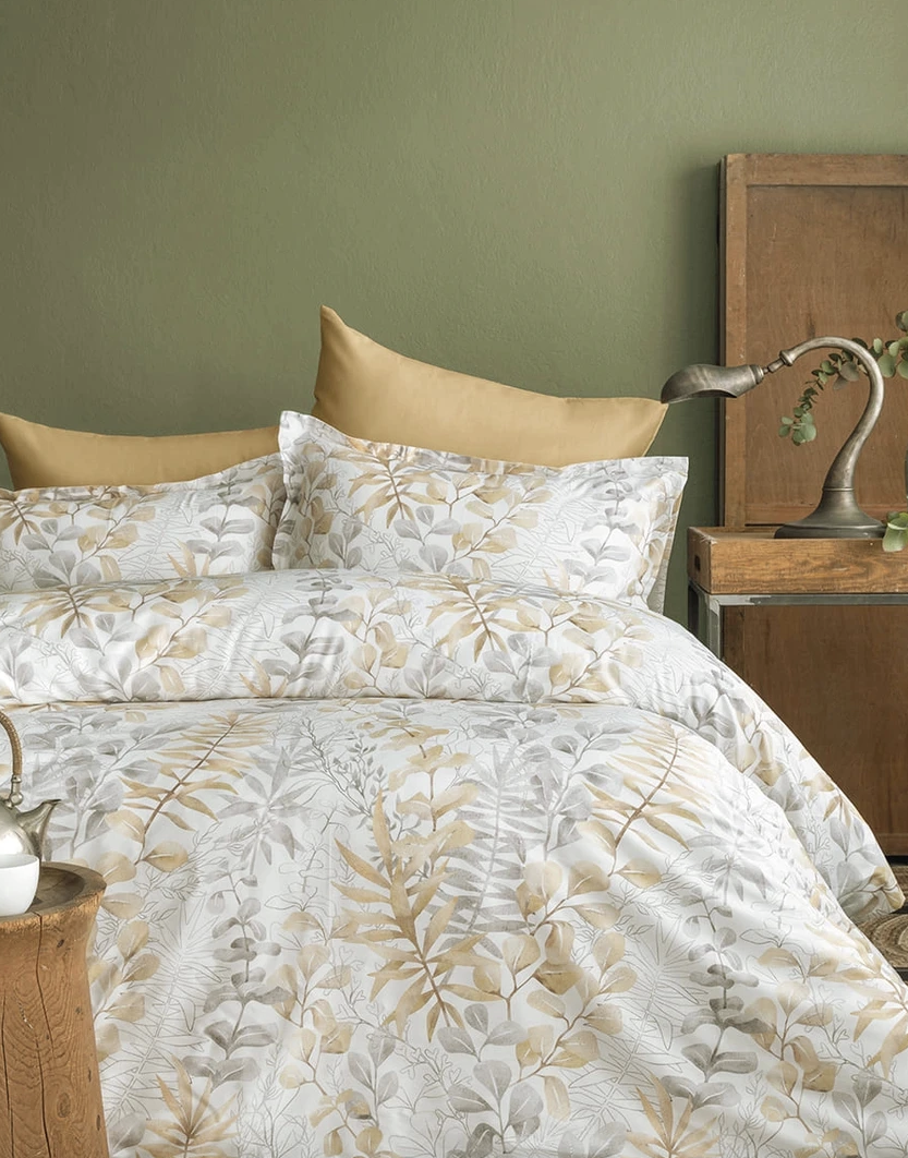 Комплект постельного белья Issimo Home Occale Сатин 200x220 см Beige (CN38195)