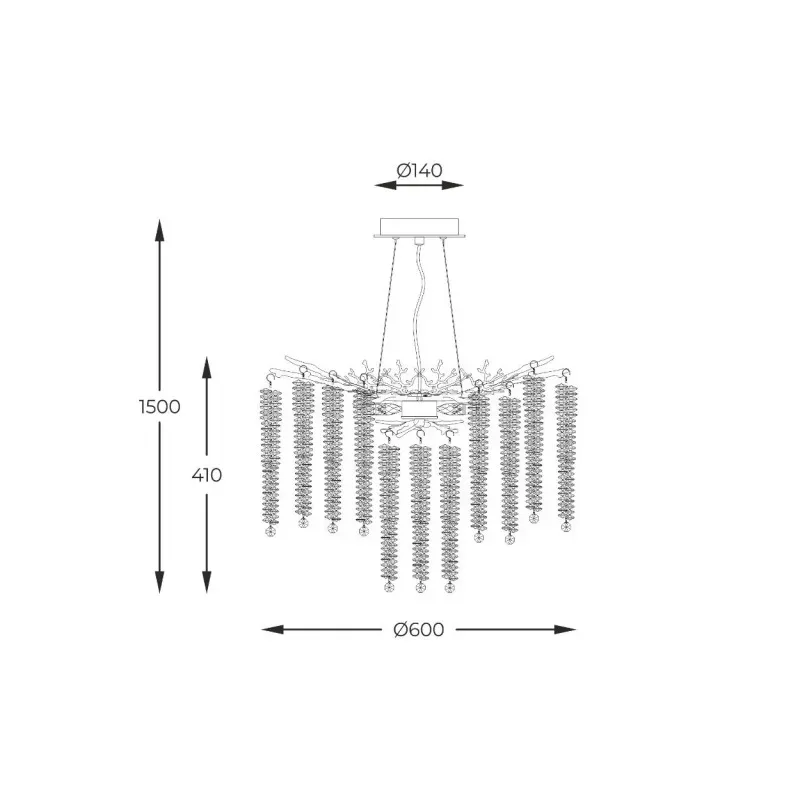Люстра Zuma Line MD3720-1-EGN DIJON - фото 4