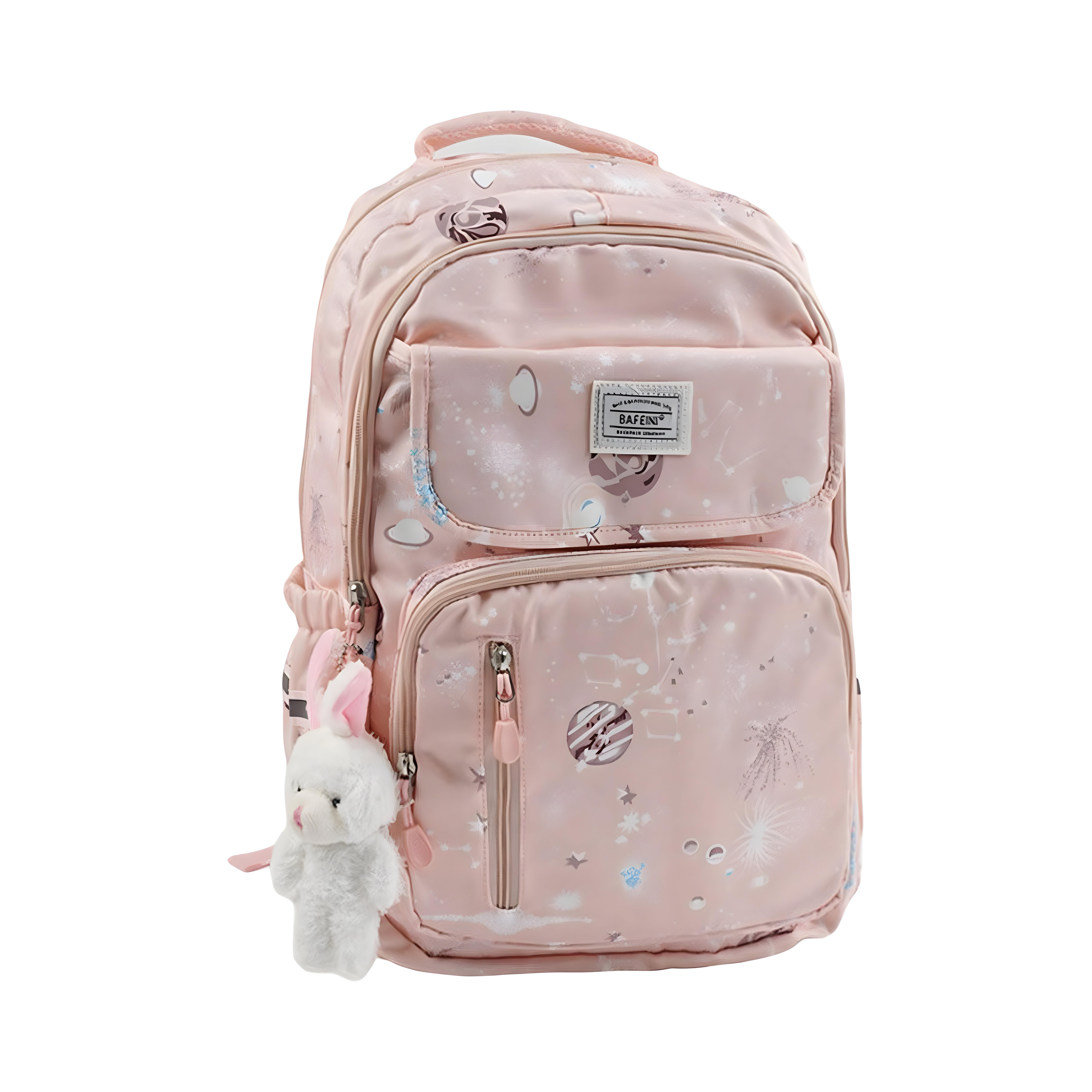 Школьный рюкзак для девочки с брелком 36х20х50 см (C 72846-1)