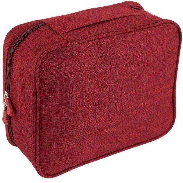 Дорожный органайзер для кабелей и зарядных устройств 24,5х18х10 см Красный (ОД-110-1) - фото 2