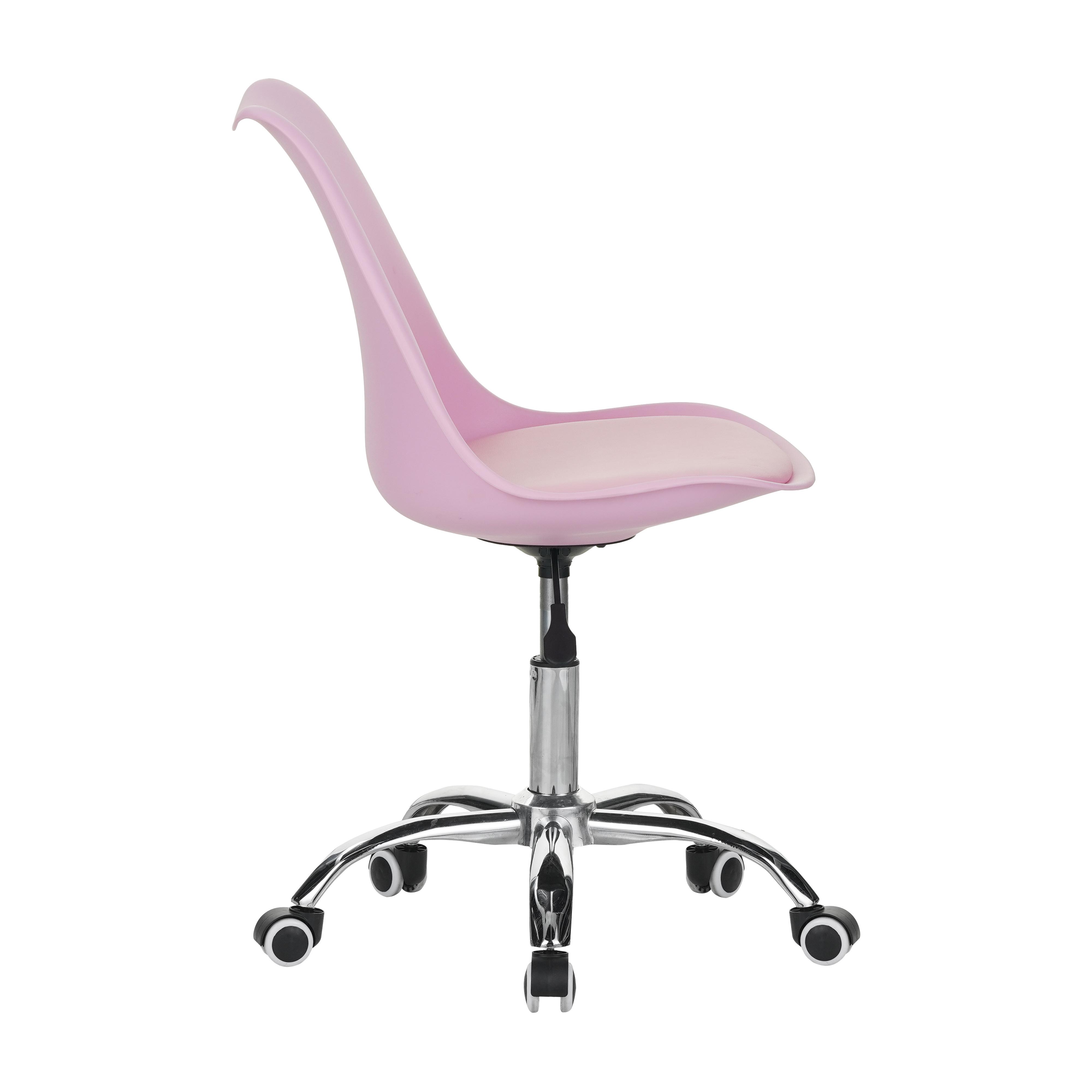 Кресло офисное компьютерное Bonro B-487 на колесах Светло-розовый (5233) - фото 2 Кресло офисное компьютерное Bonro B-487 на колесах Светло-розовый (5233) - фото 2