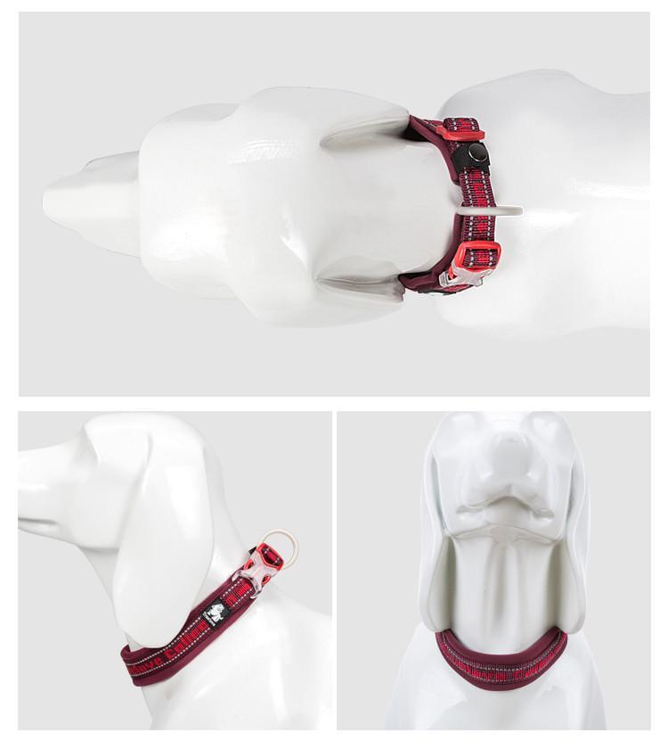 Ошейник для собак средних и больших пород Truelove TLC50121 cветоотражающий M Красный (2092154419) - фото 4