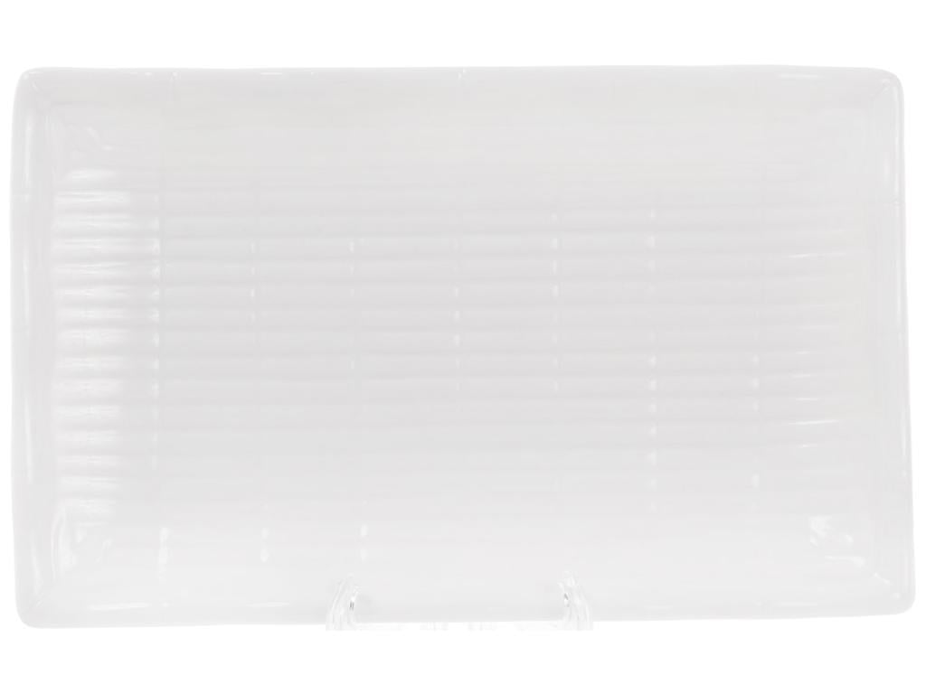 Блюдо порцелянове для суші рельєфне Бамбук 20 см Білий (BDI-988-124) Блюдо порцелянове для суші рельєфне Бамбук 20 см Білий (BDI-988-124)