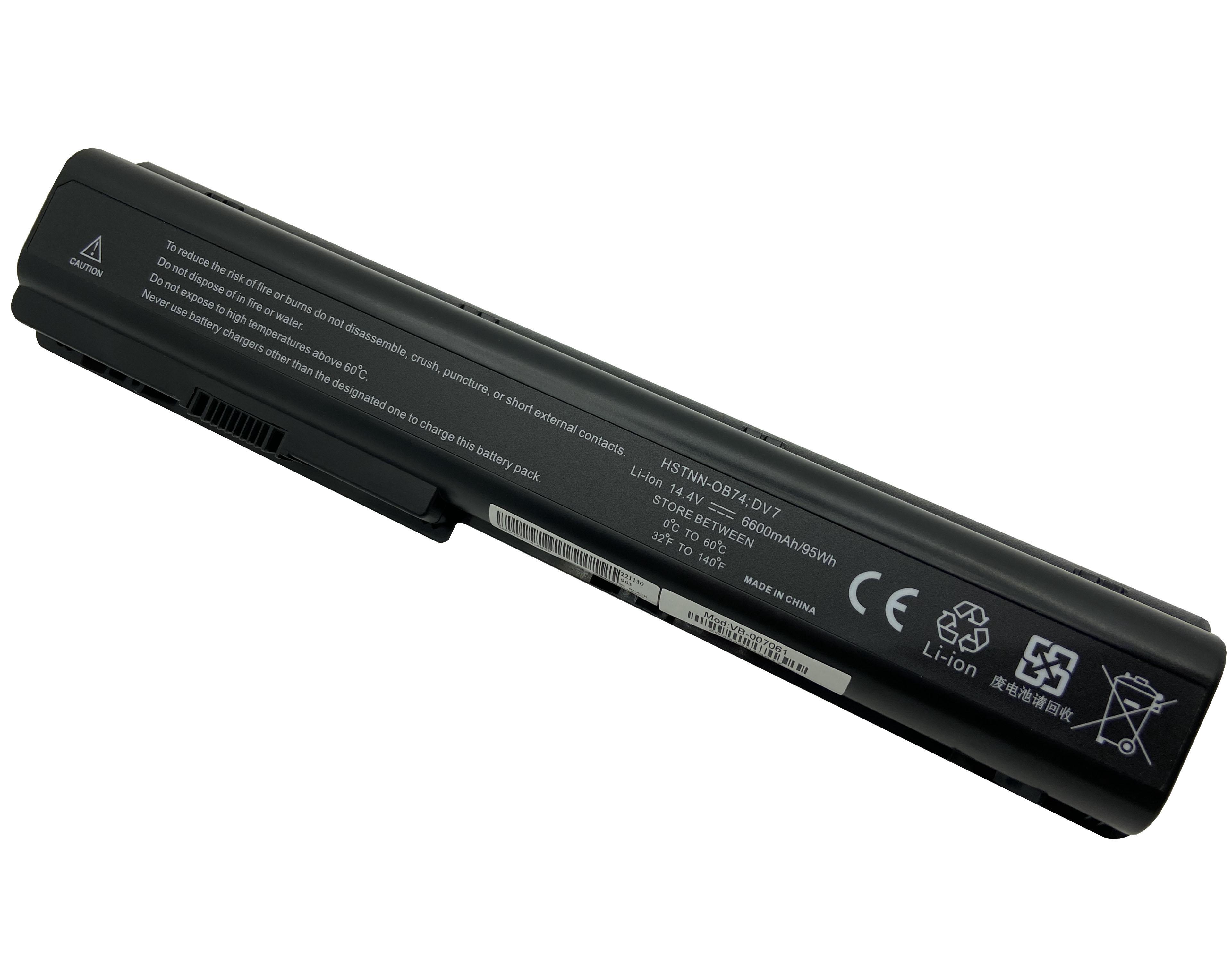 Аккумулятор для ноутбука HP Compaq HSTNN-C50C DV7 14,4 V 6600 mAh (007061)