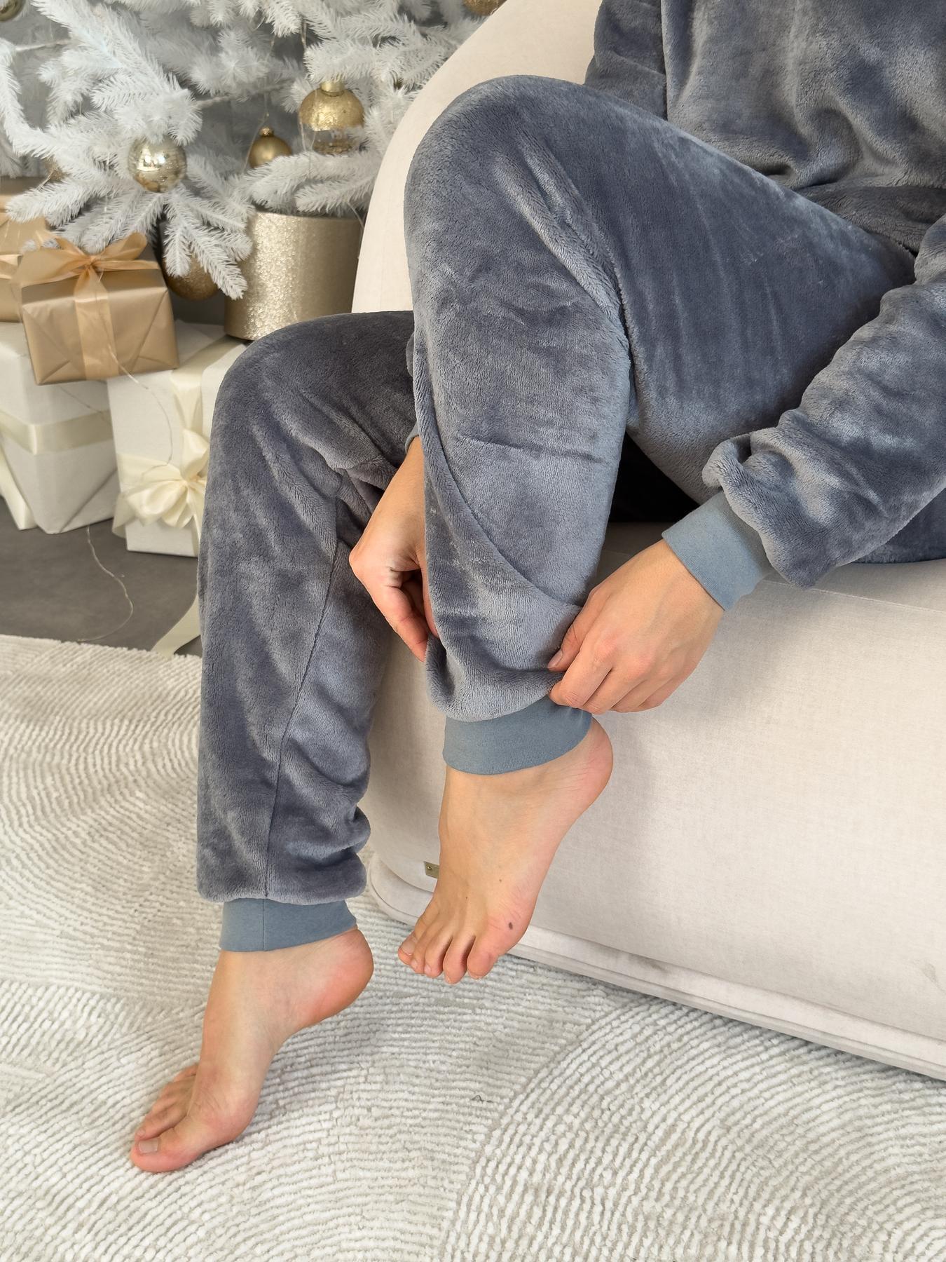 Пижама женская теплая COSY Теплик L Серый (VEL031) - фото 7