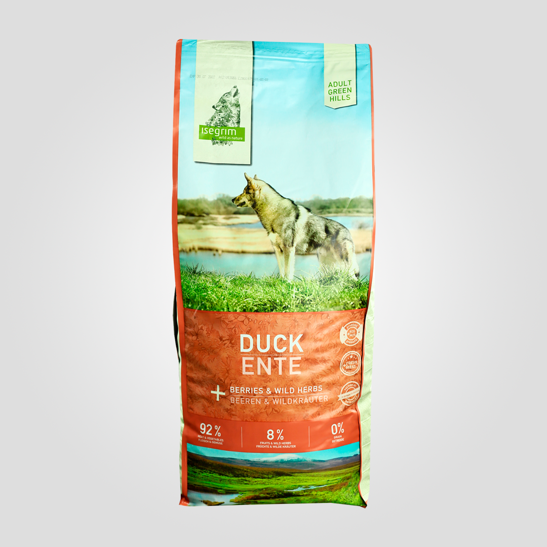Корм сухой для собак Isegrim Duck утка с ягодами и дикорастущими травами 12 кг (20502795)