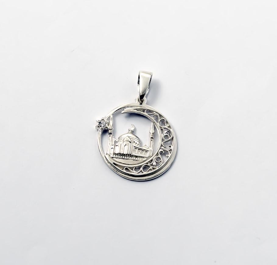 Подвеска Maxi Silver 7834 Полумесяц с мечетью (87834)