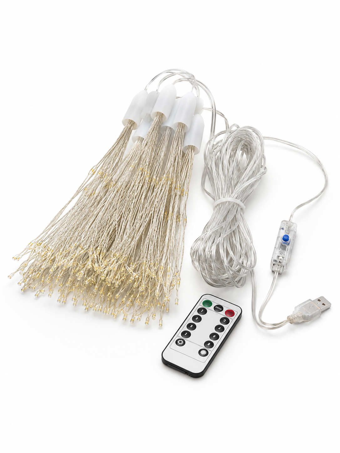 Гирлянда светодиодная RGB USB IP44 10 м Теплый белый (49675988)