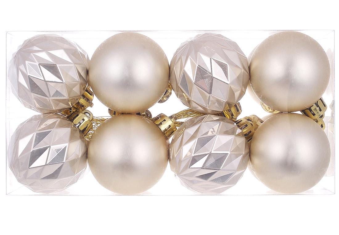 Набор елочных шаров 16 шт. Шампань (47/170)