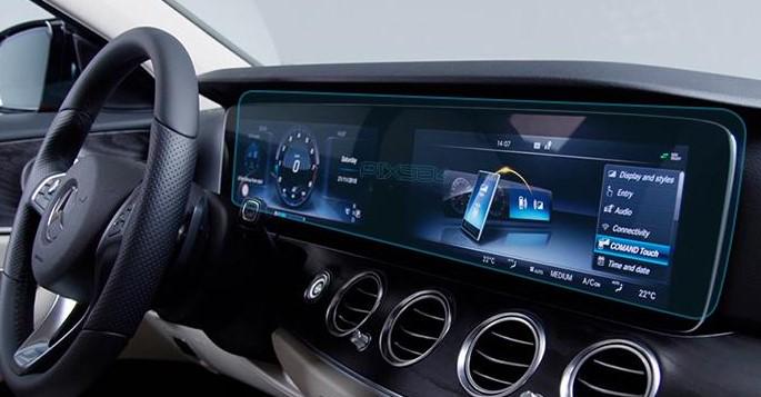 Скло захисне Pixsel гібридне глянець на приладову панель Mercedes Benz E CLASS 28,5“ 2019-2023