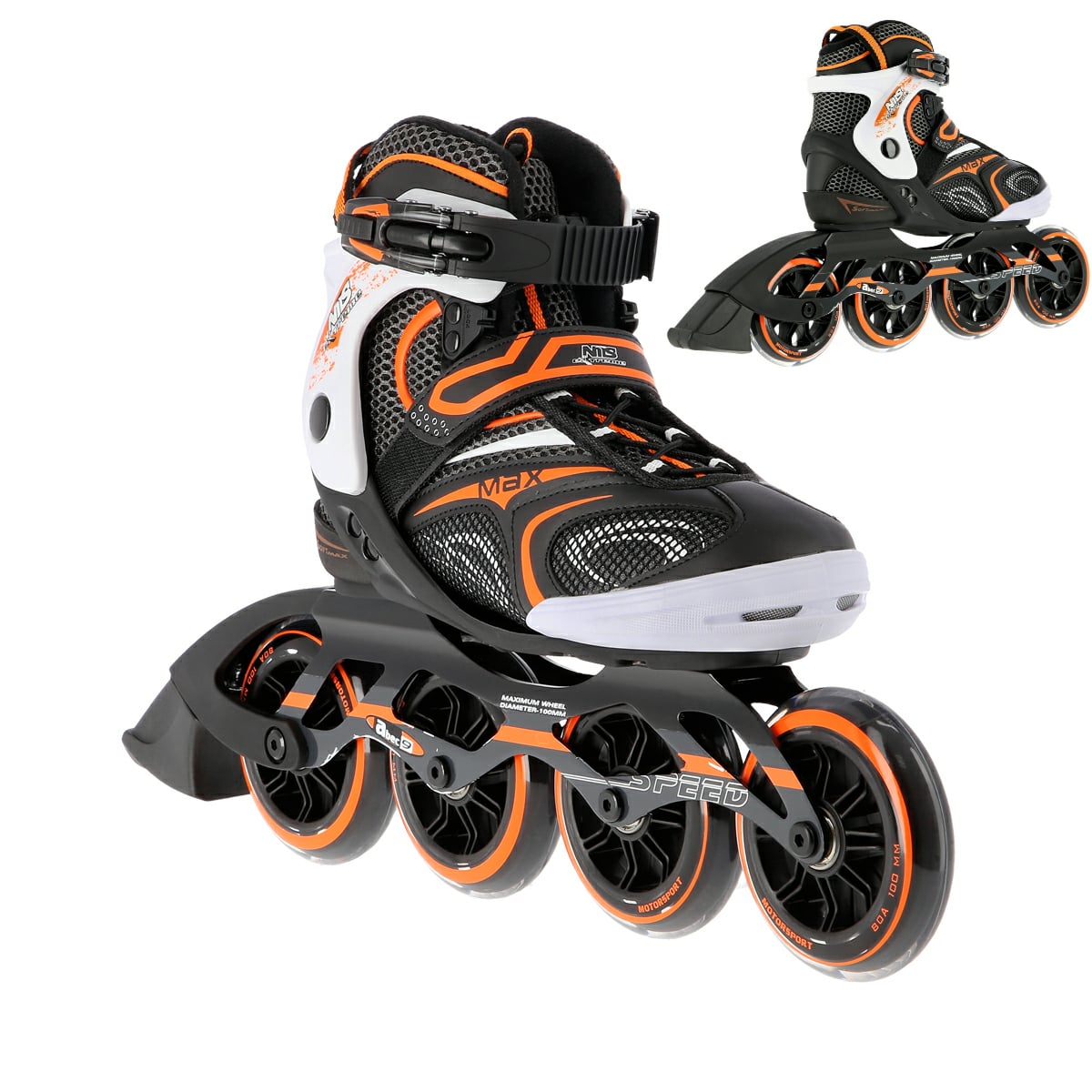 Роликовые коньки Nils Extreme 41 Черно-оранжевый (NA1060S2)