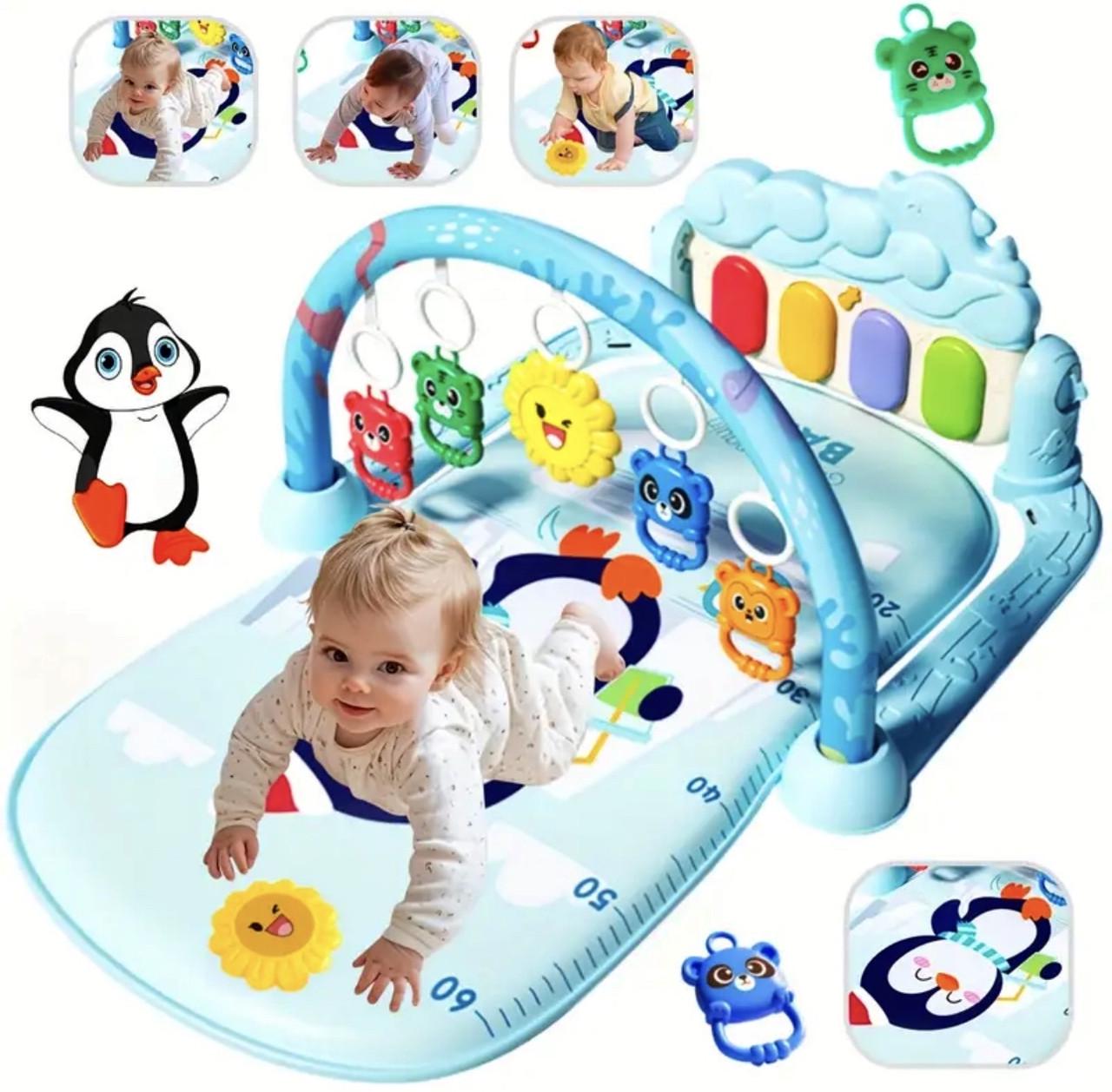Развивающий коврик-пианино с дугой и подвесными игрушками 72х43 см (30) - фото 2 Развивающий коврик-пианино с дугой и подвесными игрушками 72х43 см (30) - фото 2