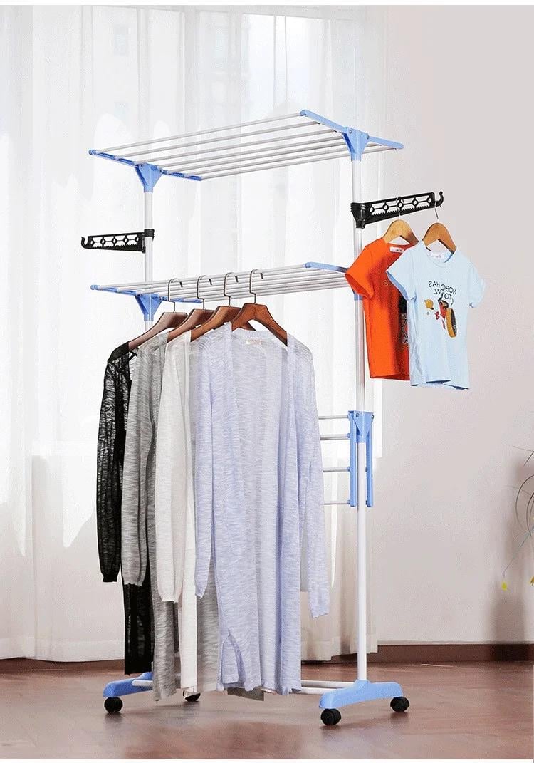 Сушилка для белья Garment Rack With Wheels складная