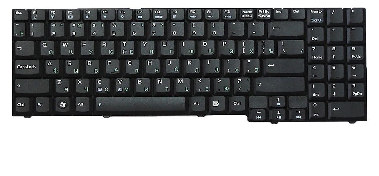 Клавиатура для ноутбука Asus M70 M70Tr матовая (04GNED1KRU00)