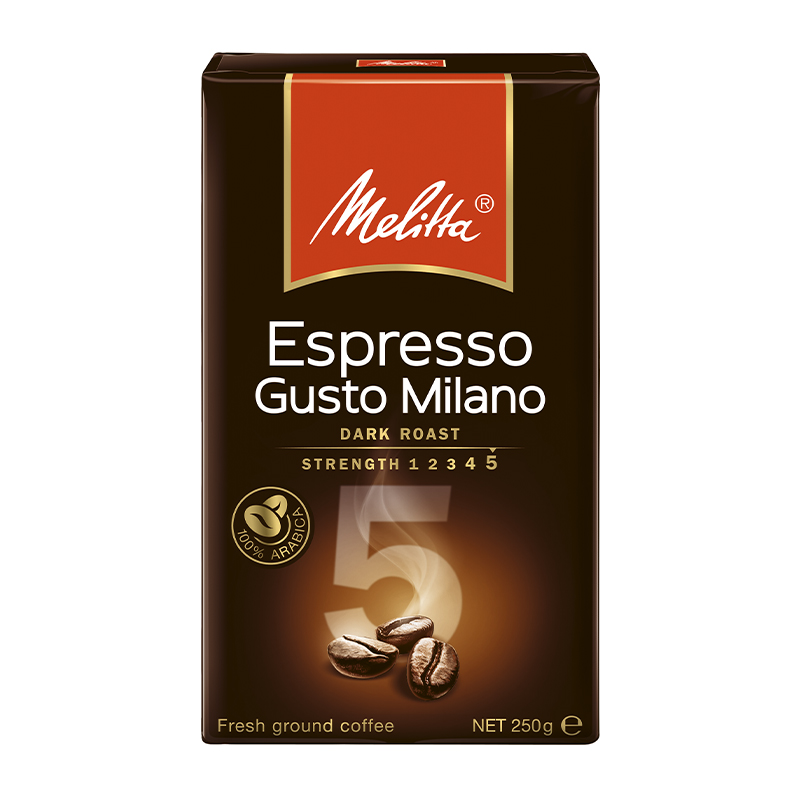 Кофе молотый Melitta Gusto Milano 100% арабика 250 г - фото 1