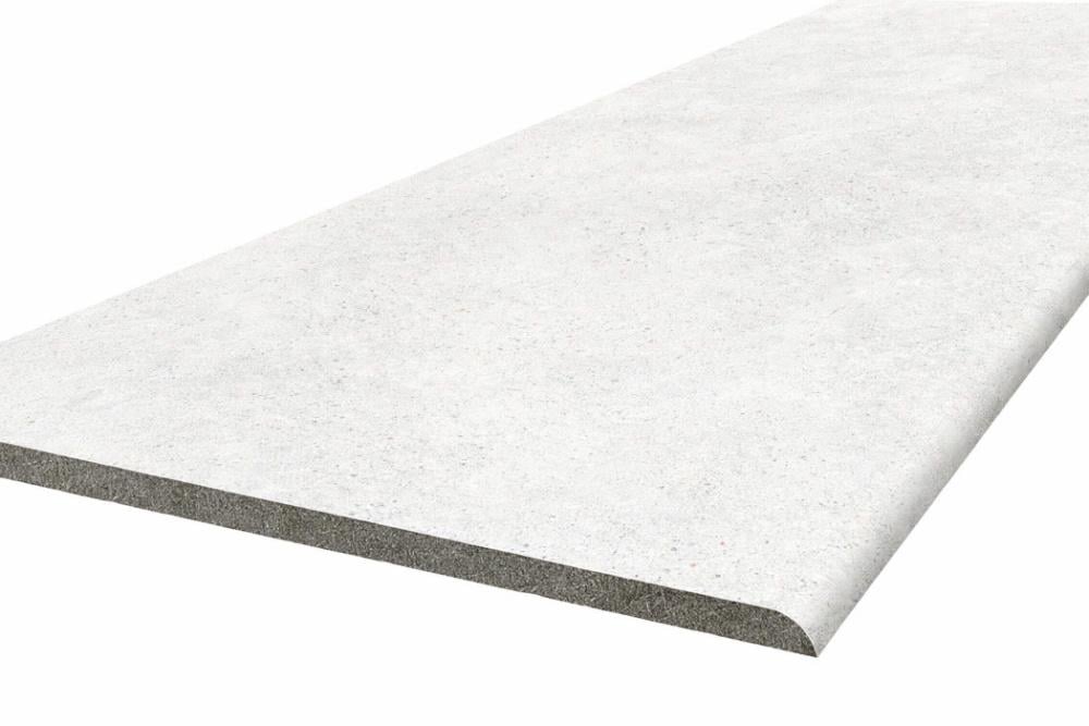 Ступенька из керамогранита Multistep Vida Blanco белая 14x1200x330 мм (004652)