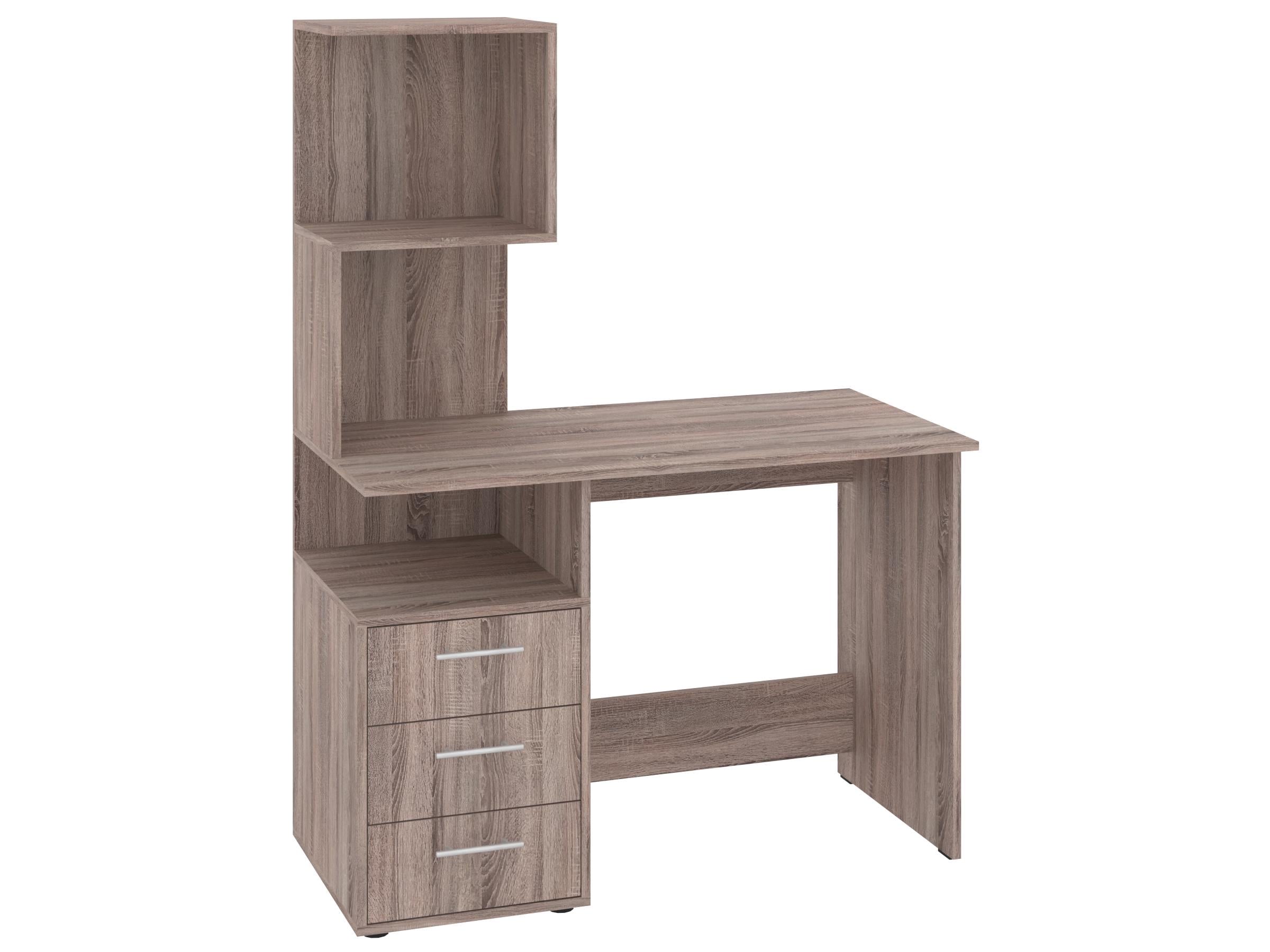 Письмовий стіл PEHOTIN Віраж 110х55х75/148,5 см Трюфель (PN-101295)