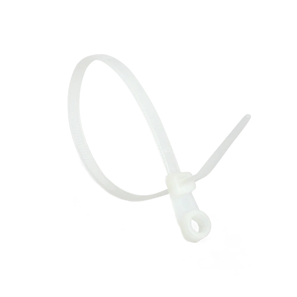 Кабельні стягування з кільцем 4,2х300 мм 100 шт. Білий (3.3.1.165409)
