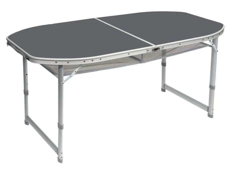 Стіл туристичний Bo-Camp Case Model Oval DAS303275 150x80 см Grey (1404399)
