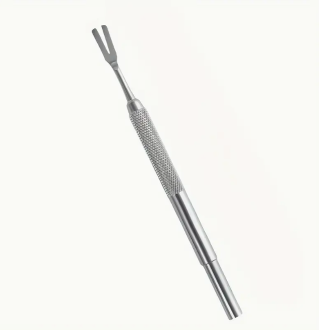 Інструмент для видалення кліщів для собак і котів з V-подібною головкою з нержавіючої сталі (2007)