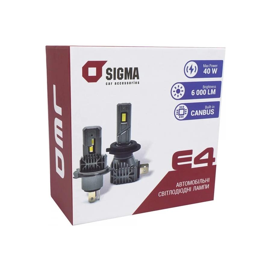 Лампа Sigma E4 H11 LED 6000 Lm 40 W canbus 2 шт. (41641-2-Sigma) - фото 6