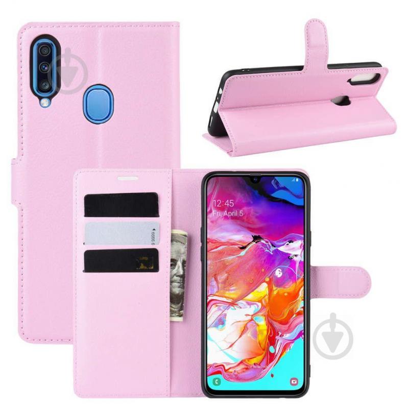 Чехол-книжка Litchie Wallet для Samsung A207 Galaxy A20s Pink (hub_gWLY24522) - фото 2