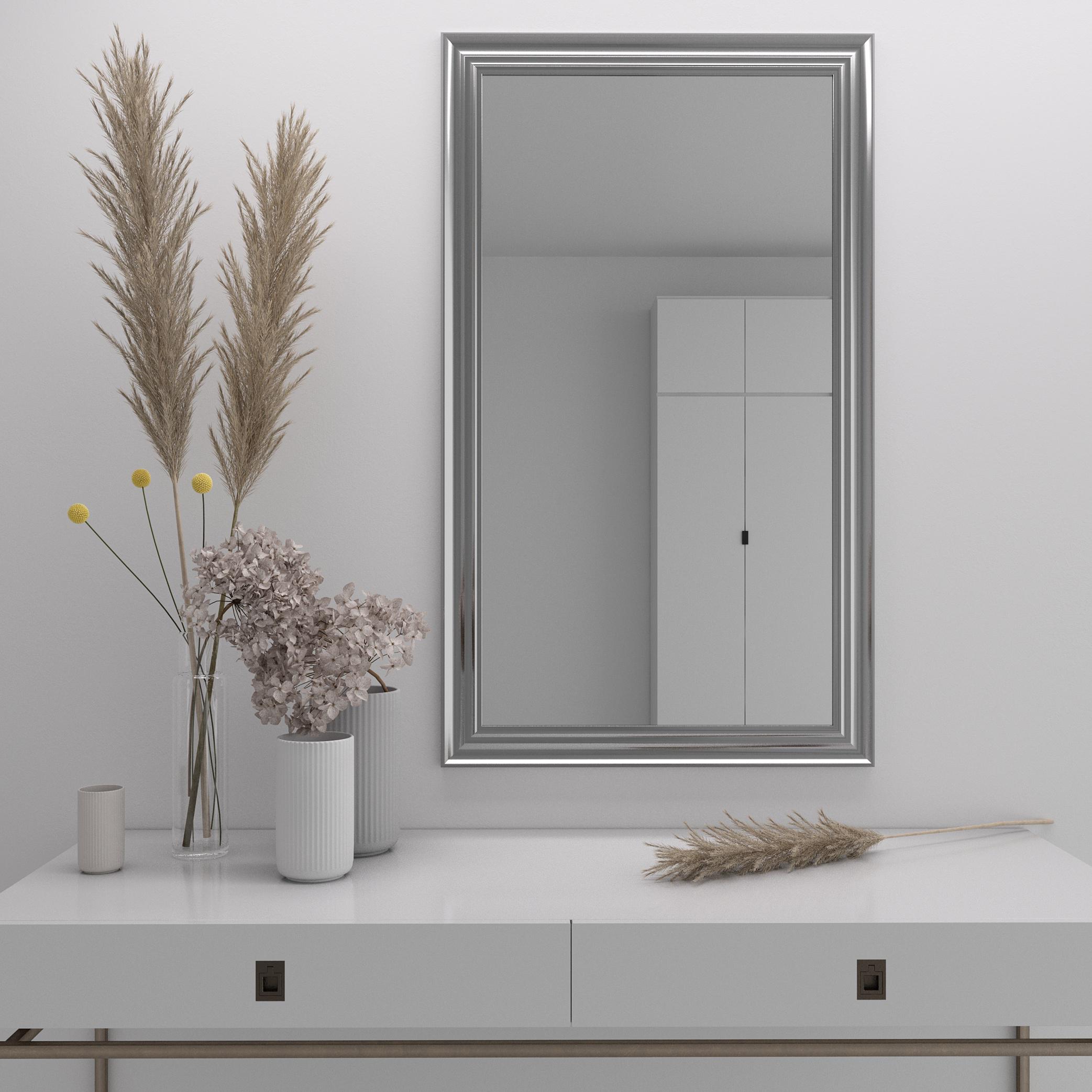 Зеркало на стену Black Mirror 152х72 см Серебряный (7024-270)