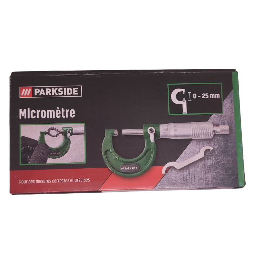 Микрометр PARKSIDE Micromètre U-образный 0-25 мм (2273981462) - фото 3