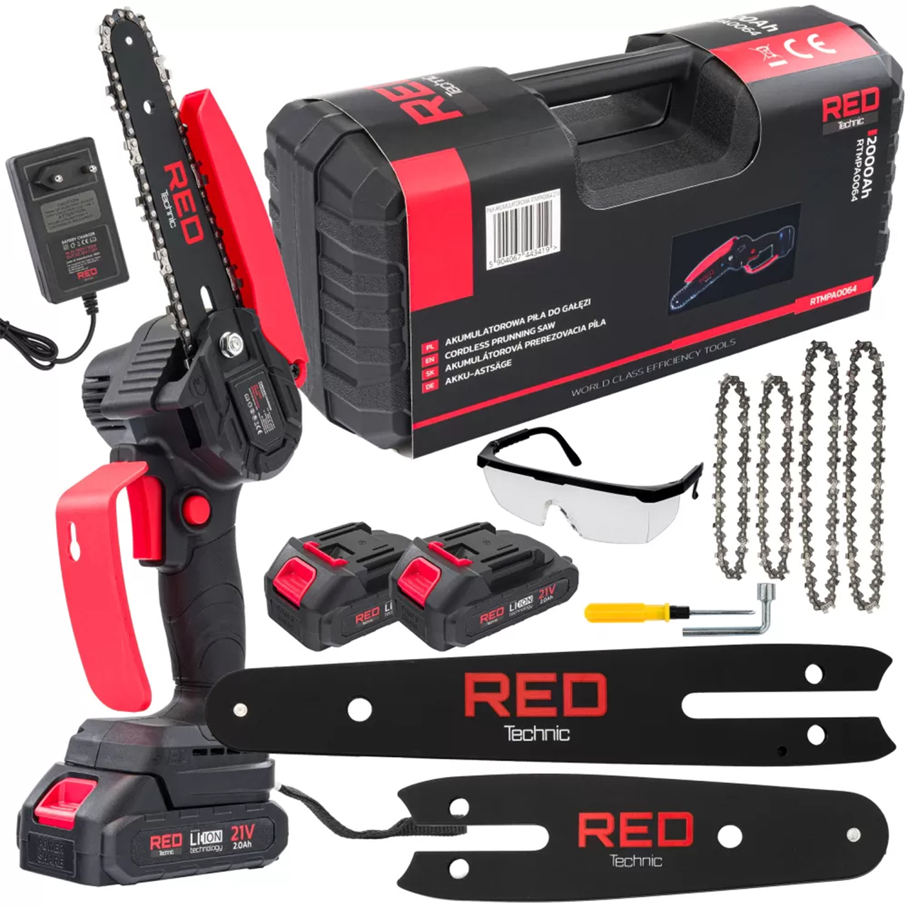 Пила аккумуляторная цепная мини Red Technic RTMPA0064 4"/6" 2 Ач 20 В - фото 16 Пила аккумуляторная цепная мини Red Technic RTMPA0064 4"/6" 2 Ач 20 В - фото 16