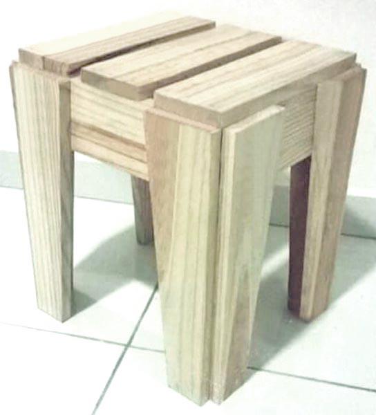 Стульчик из дерева Уборит Бланже (ТАБ-010601)