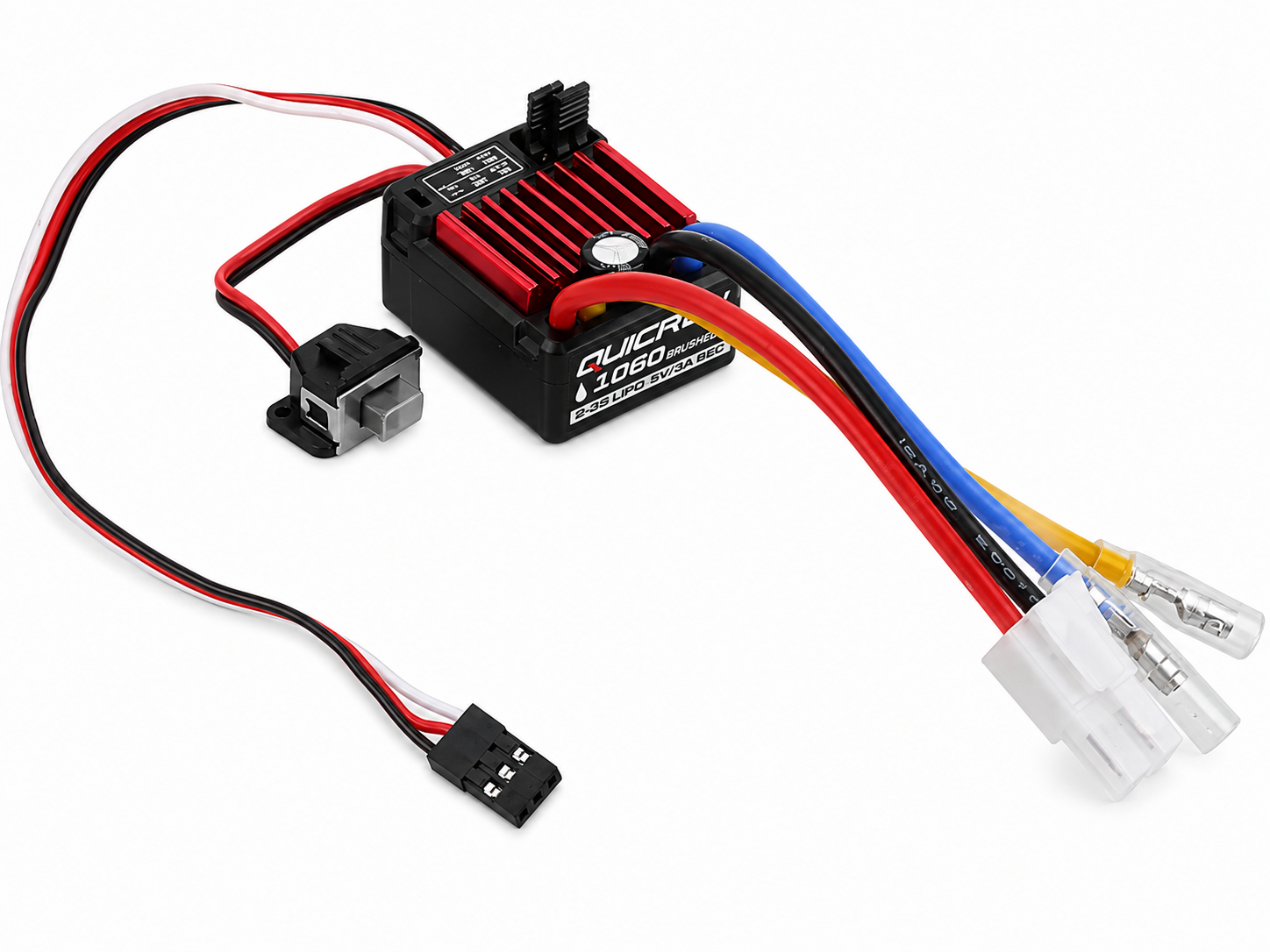 Регулятор швидкості HobbyWing QuicRun ESC 1060 для моделей автомобіля RC 1:10 (1006-468-00) Регулятор швидкості HobbyWing QuicRun ESC 1060 для моделей автомобіля RC 1:10 (1006-468-00)