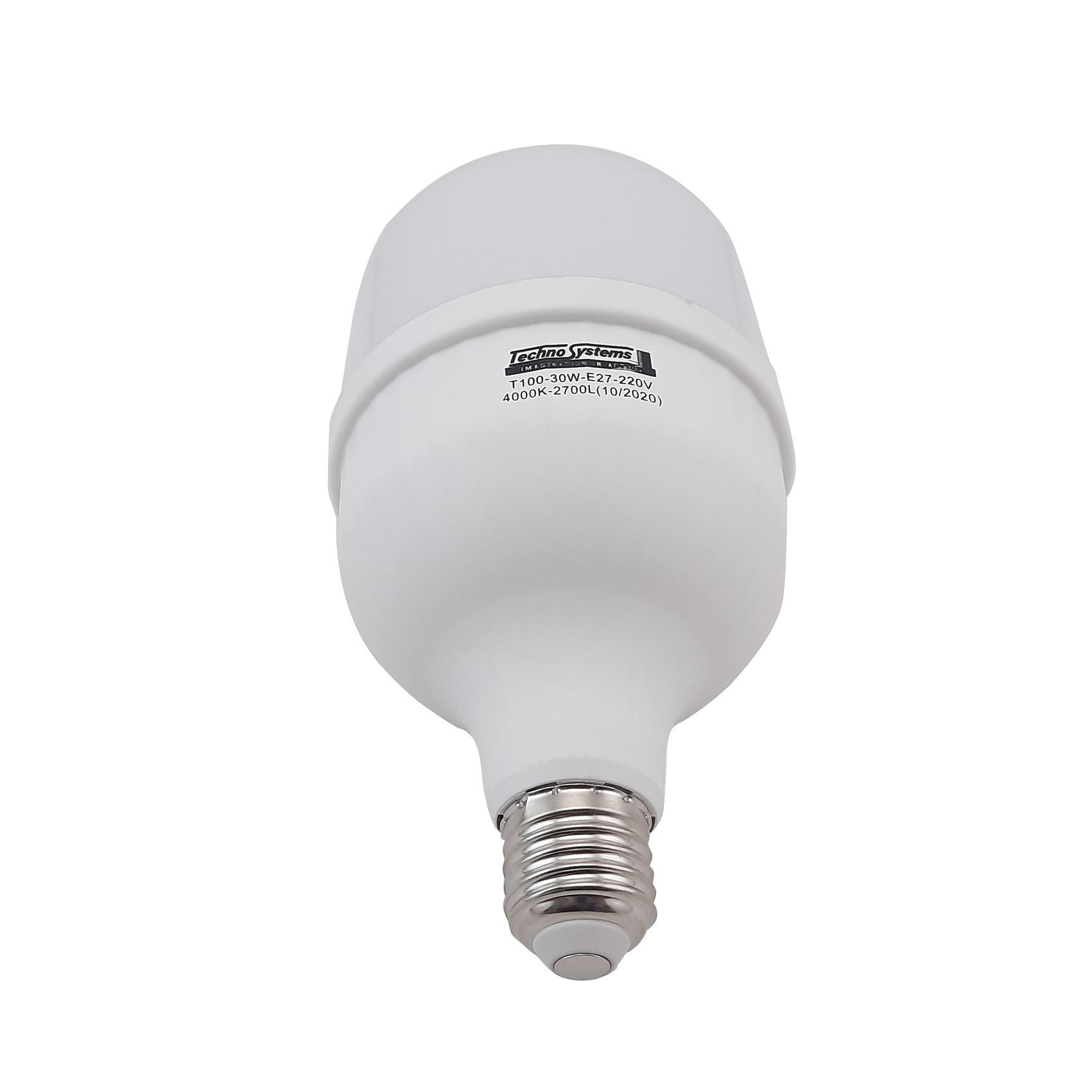 Лампа светодиодная TechnoSystems LED Bulb T100 30Вт E27 4000К 2700Лм ICCD TNSy5000259_ - фото 3