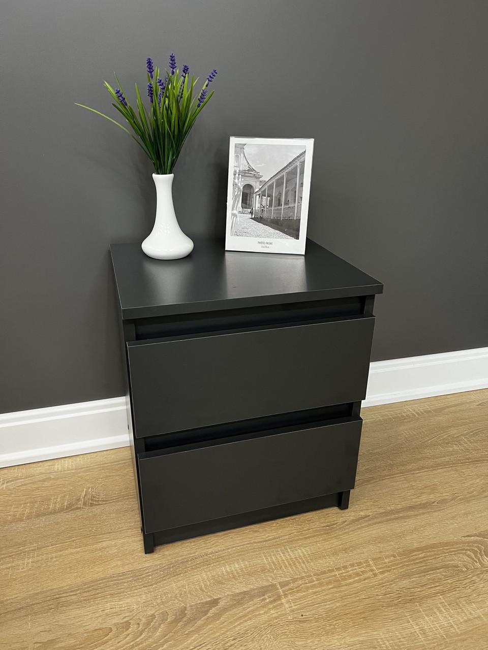 Тумба приліжкова Кватро 400x480x340 мм Антрацитовий - фото 7