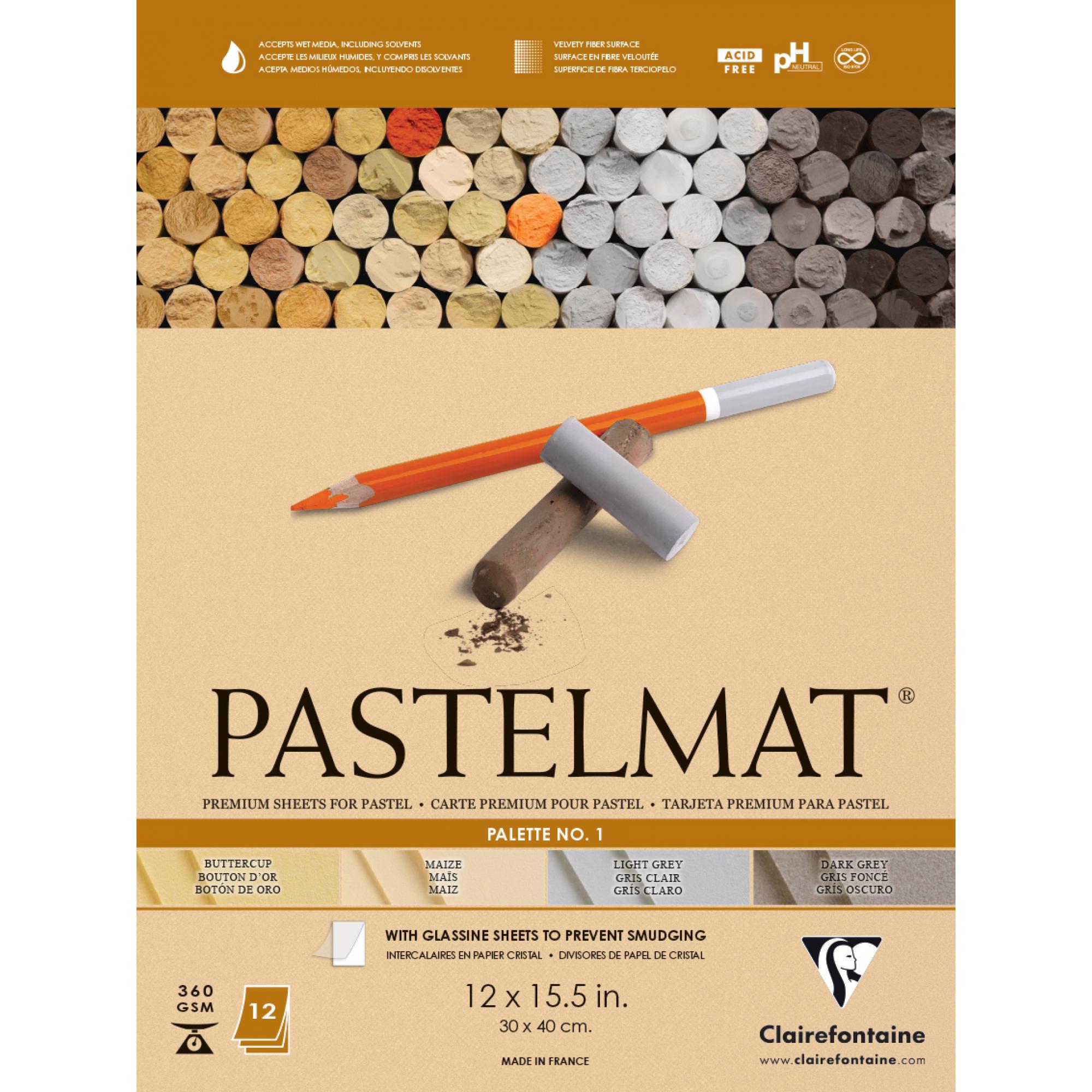 Папір для пастелі Clairefontaine Pastelmat №1 30х40 см 12 аркушів (96018C) Папір для пастелі Clairefontaine Pastelmat №1 30х40 см 12 аркушів (96018C)