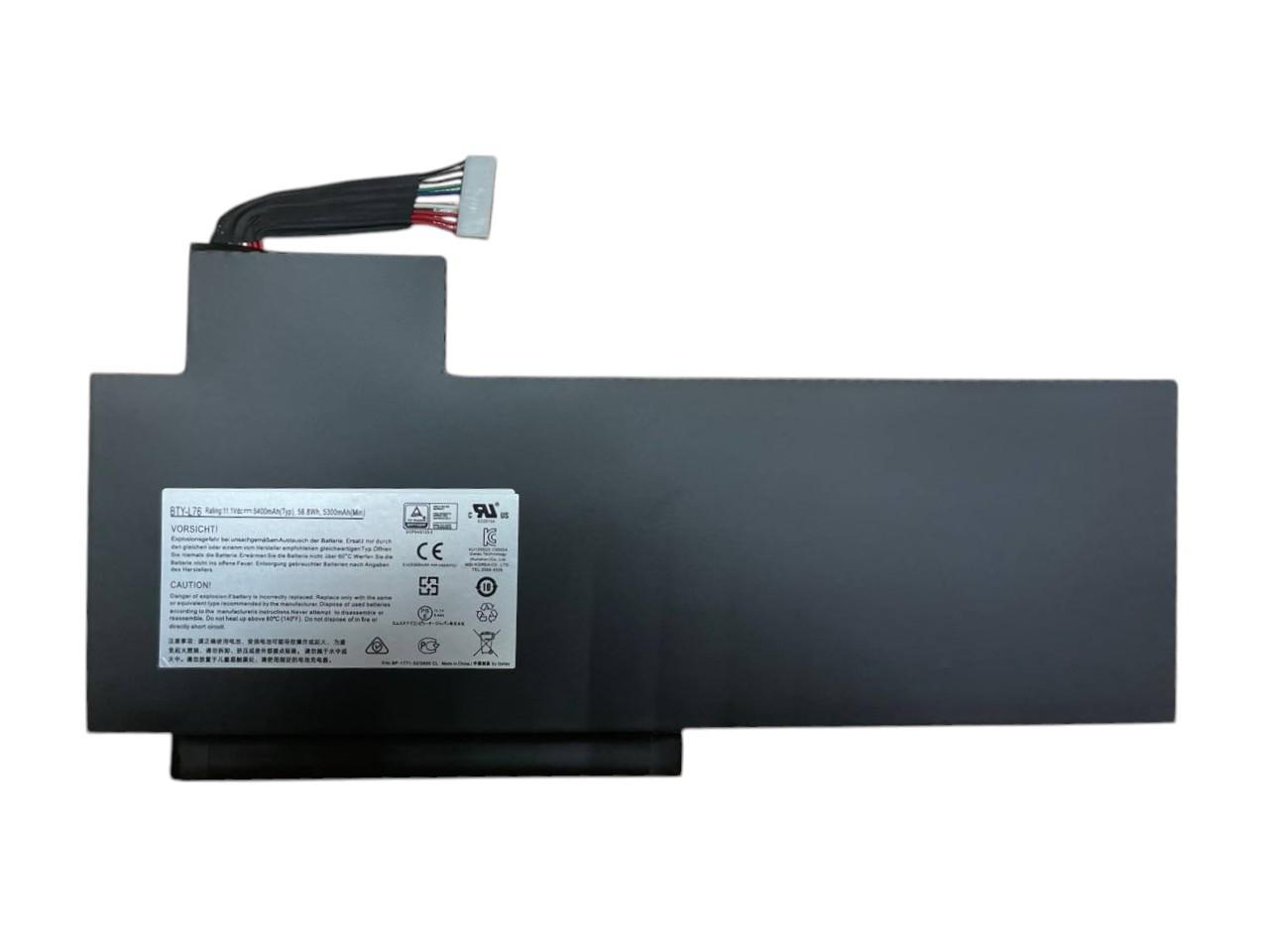 Аккумулятор для ноутбука MSI BTY-L76 11,1V 5400 mAh Black Аккумулятор для ноутбука MSI BTY-L76 11,1V 5400 mAh Black