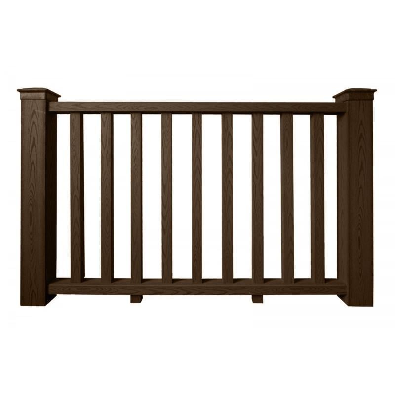 Ограждение декоративное Импрес Стандарт для террас и балконов ДПК Орех (14851591)