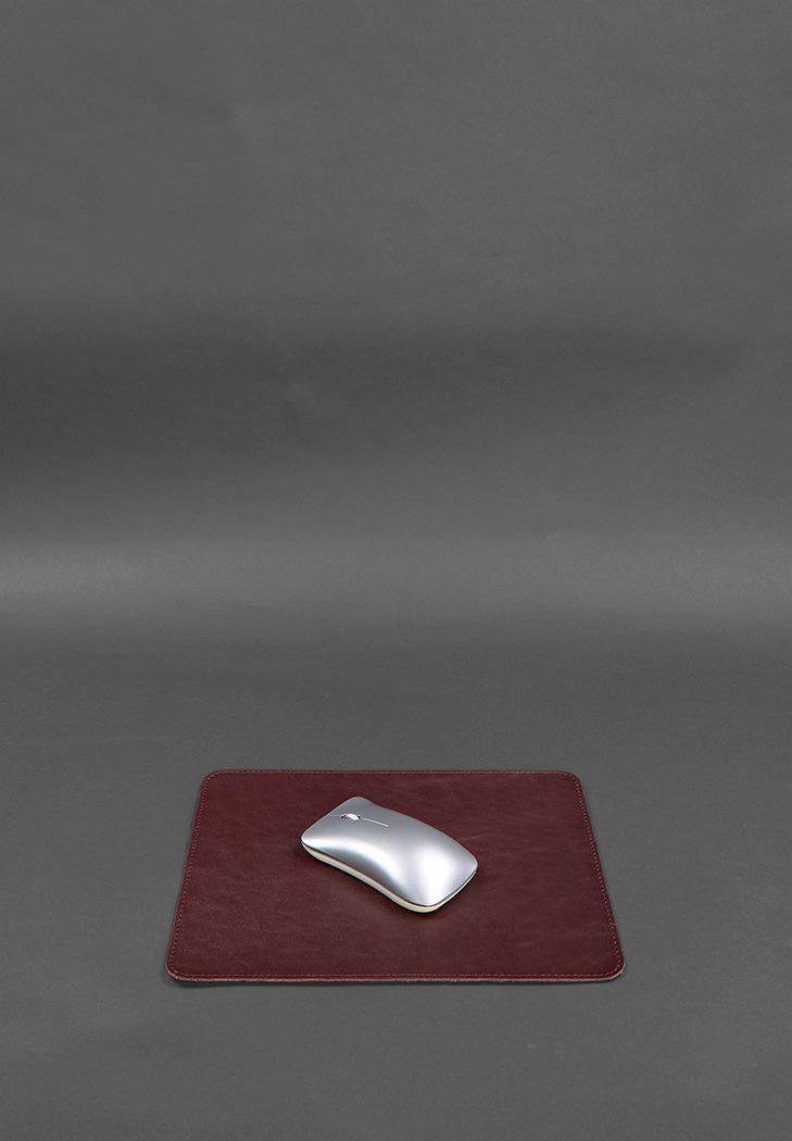 Набор настольный из натуральной кожи 1.0 краст Бордовый (A-027791) - фото 4