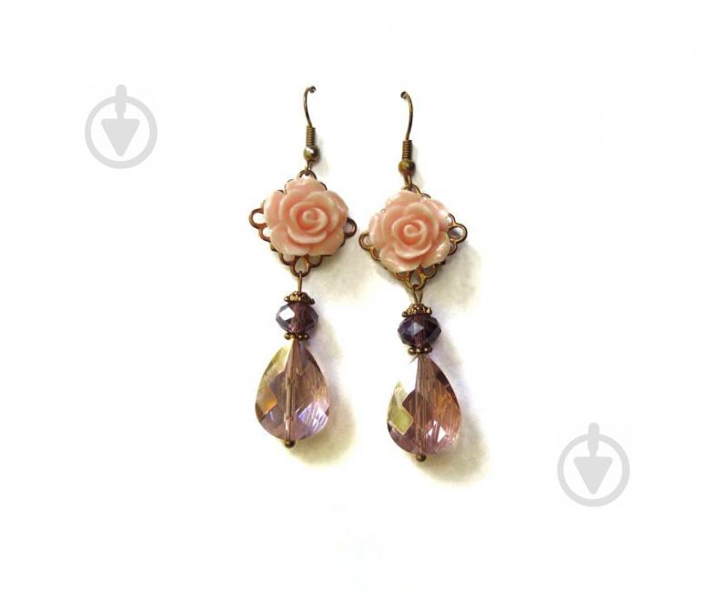 Серьги Inna Kalinina N10 Роза и Хрусталь (956010)