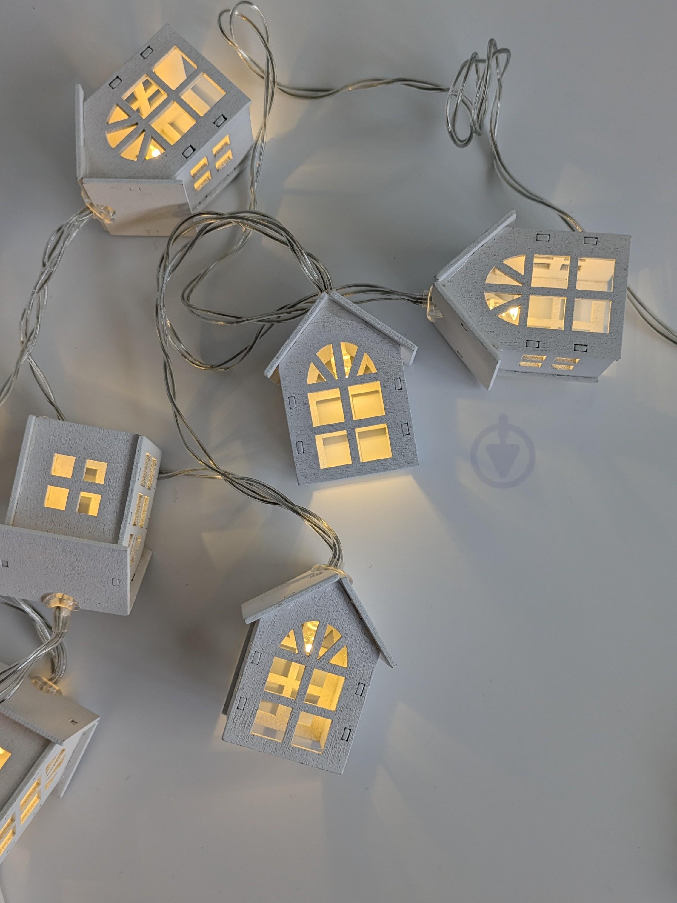 Гірлянда на батарейках 2 м 10 ламп Теплий білий