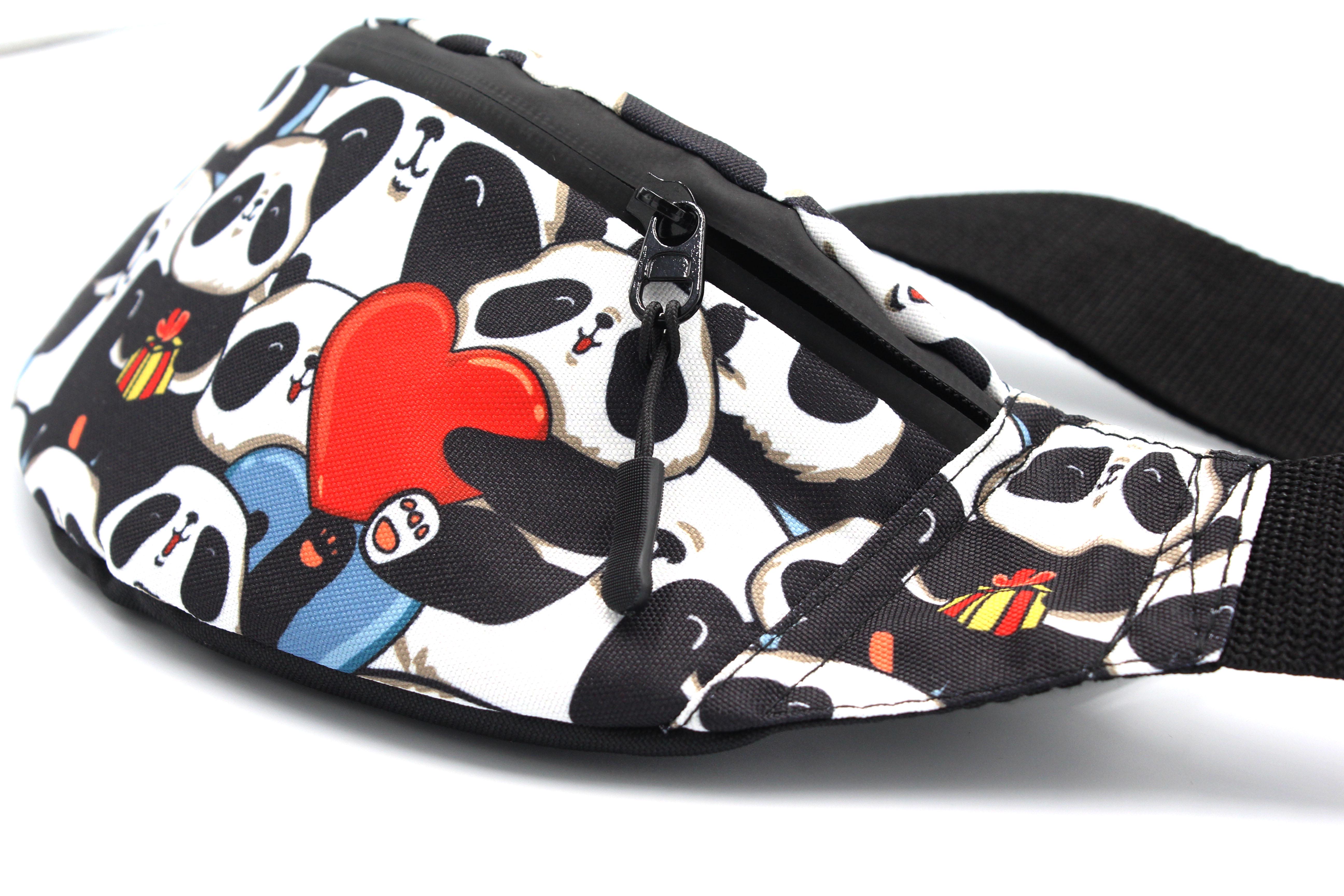 Сумка бананка Панда Серце (BT-026) - фото 5 Сумка бананка Панда Серце (BT-026) - фото 5