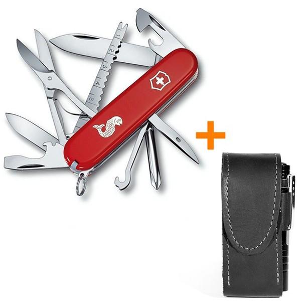 Комплект нож Victorinox Fisherman 1.4733.72/чехол с фонариком - фото 15