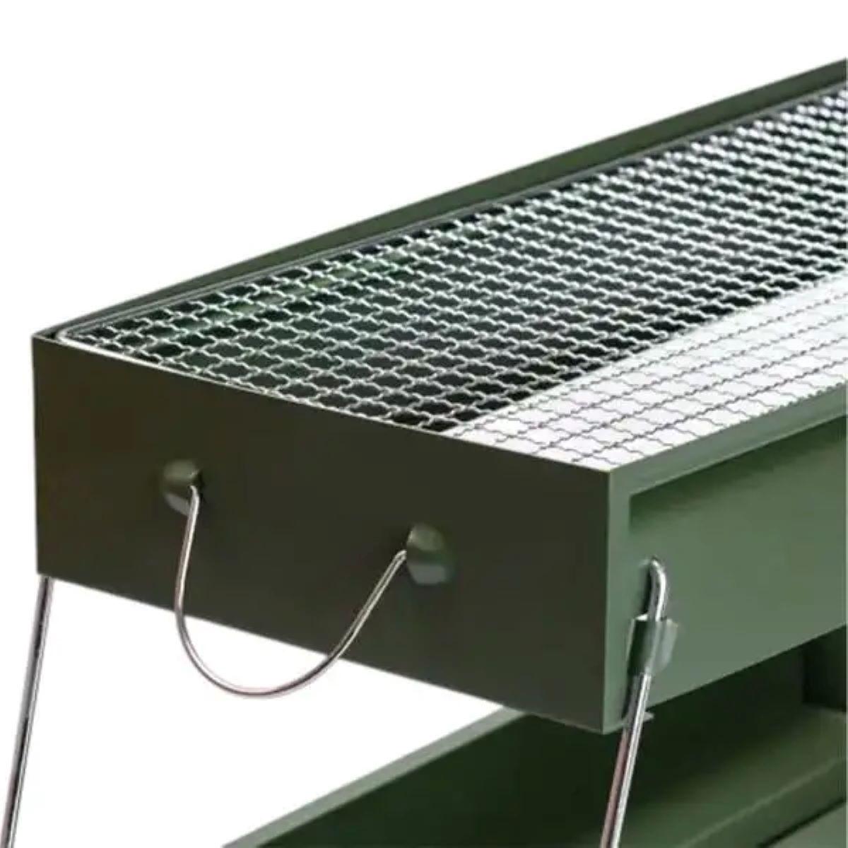 Мангал портативний складаний з решіткою 51,5x23x25 см (4056) - фото 18